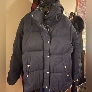 Rag & bone navy puffer down coat